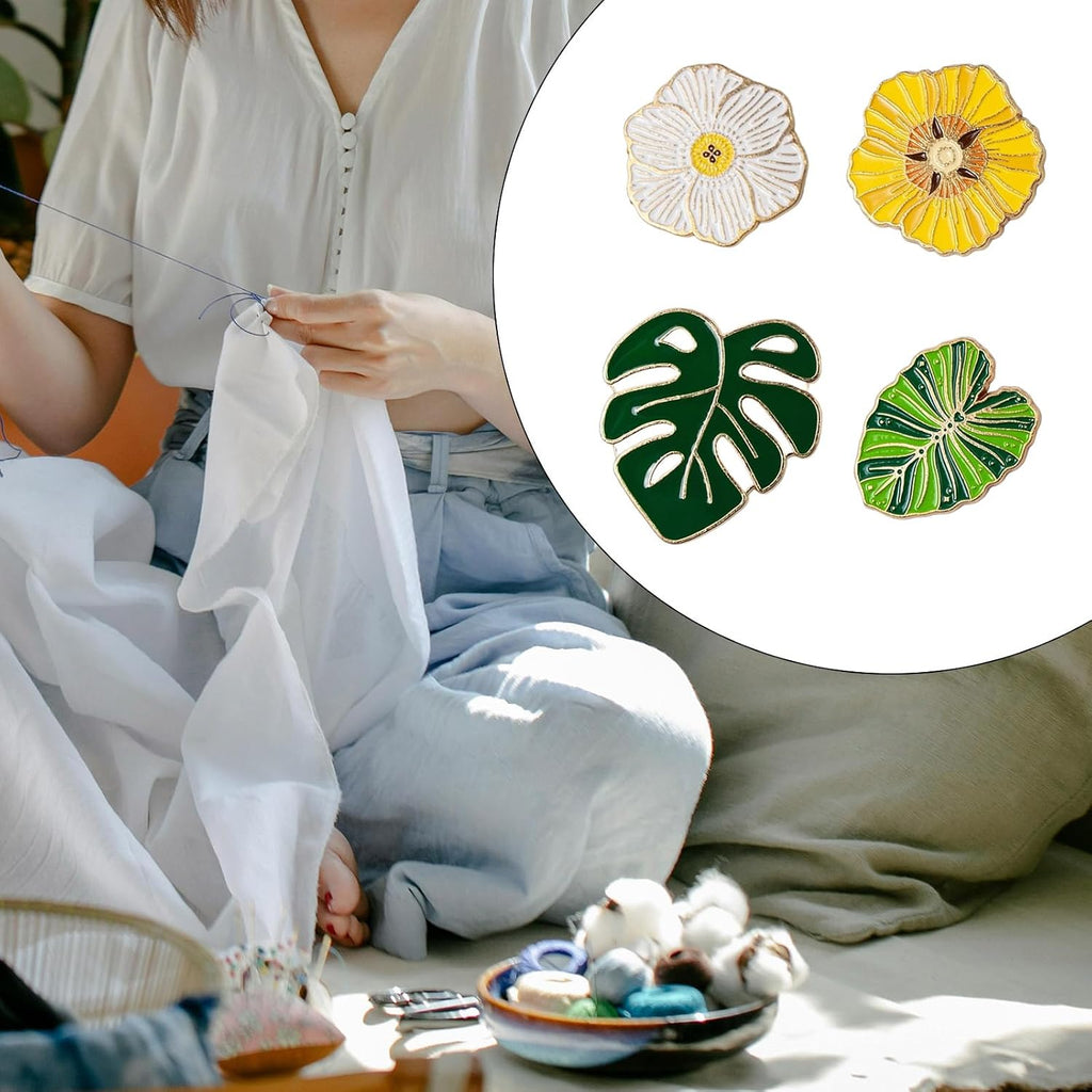 Leaf Flower Shaped Needle Minders Magnetic Needle Minders Needle Nanny