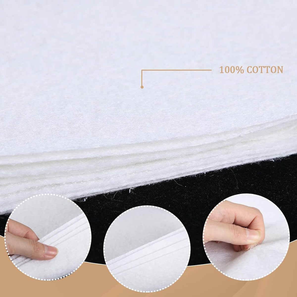 45" X 60" Premium Fusible Quilting for Batting One-Sided Adhesive
