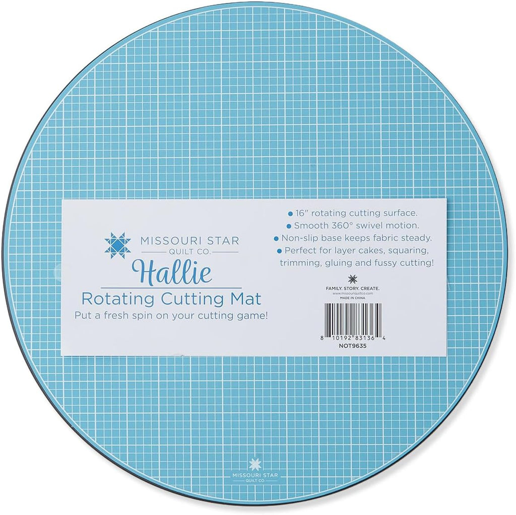 Missouri Star 16" Rotating Self-Healing Cutting Mat – 360° Swivel