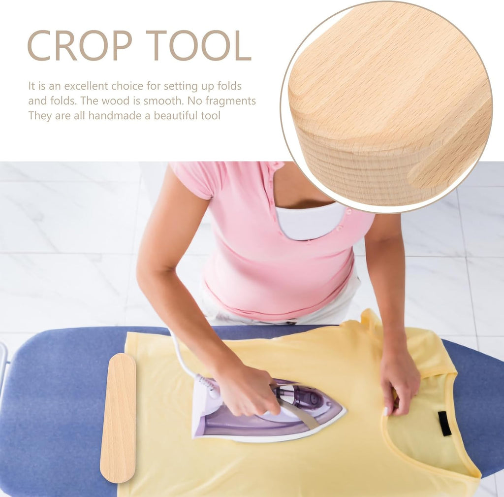 Wooden Seam Presser Tool for Sewing and Quilting Hobbyists