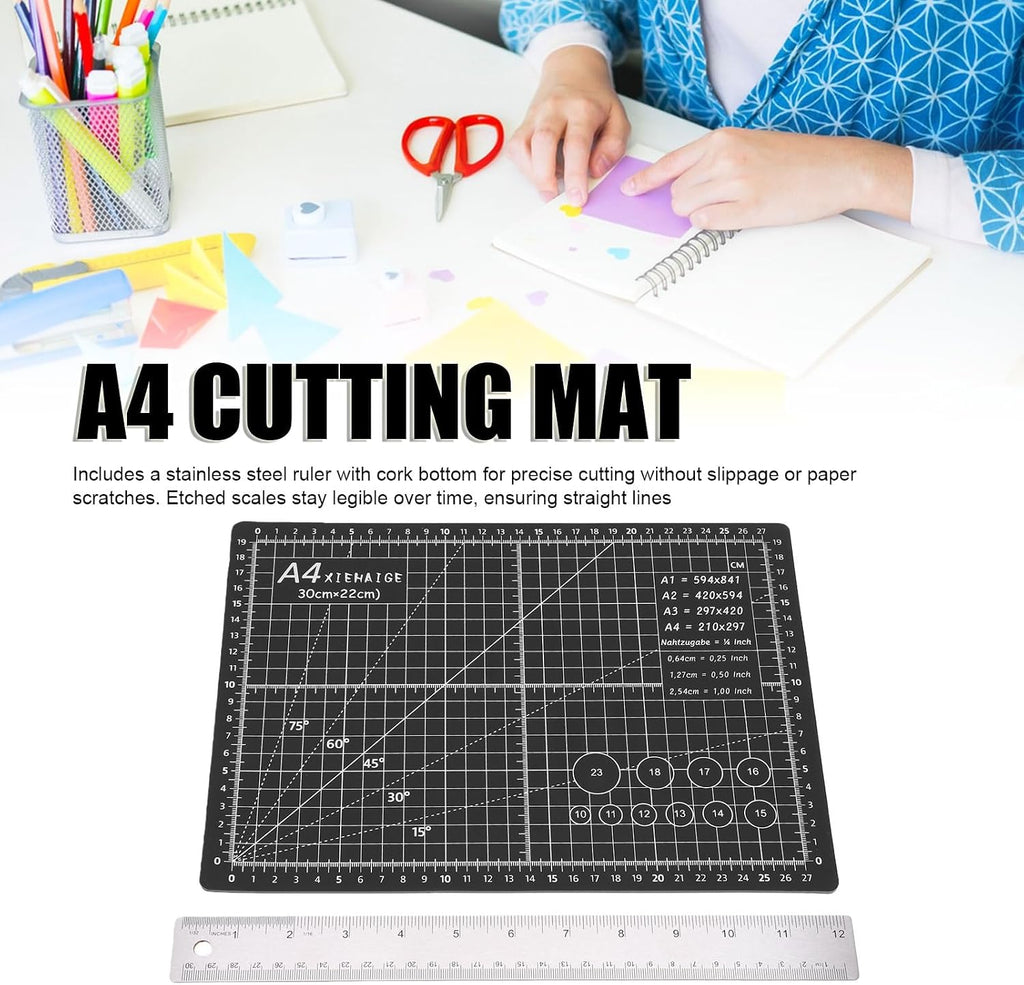 AUNMAS Self Healing Cutting Mat, Double Sided Sewing Mat Table
