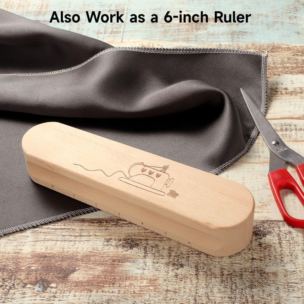 6-Inch Hardwood Tailor Clapper For Pressing & Setting Seams, Seam