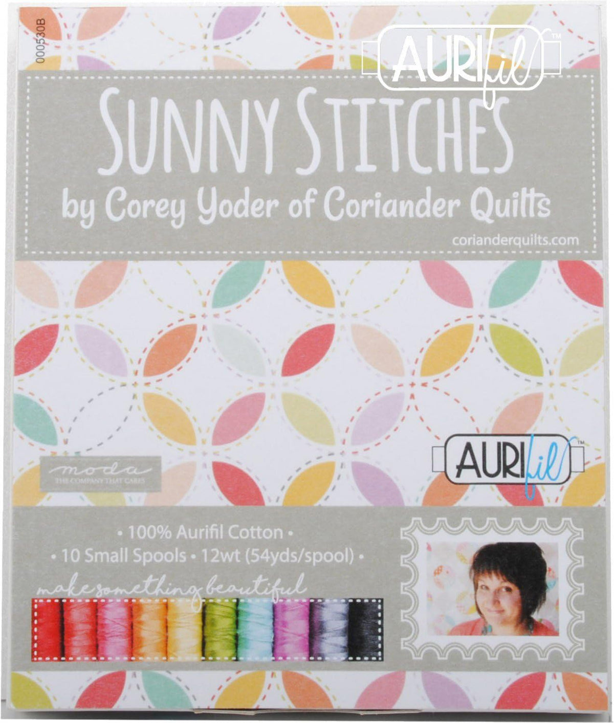 Corey Yoder Sunny Stitches Aurifil Thread Kit 10 Small Spools 12