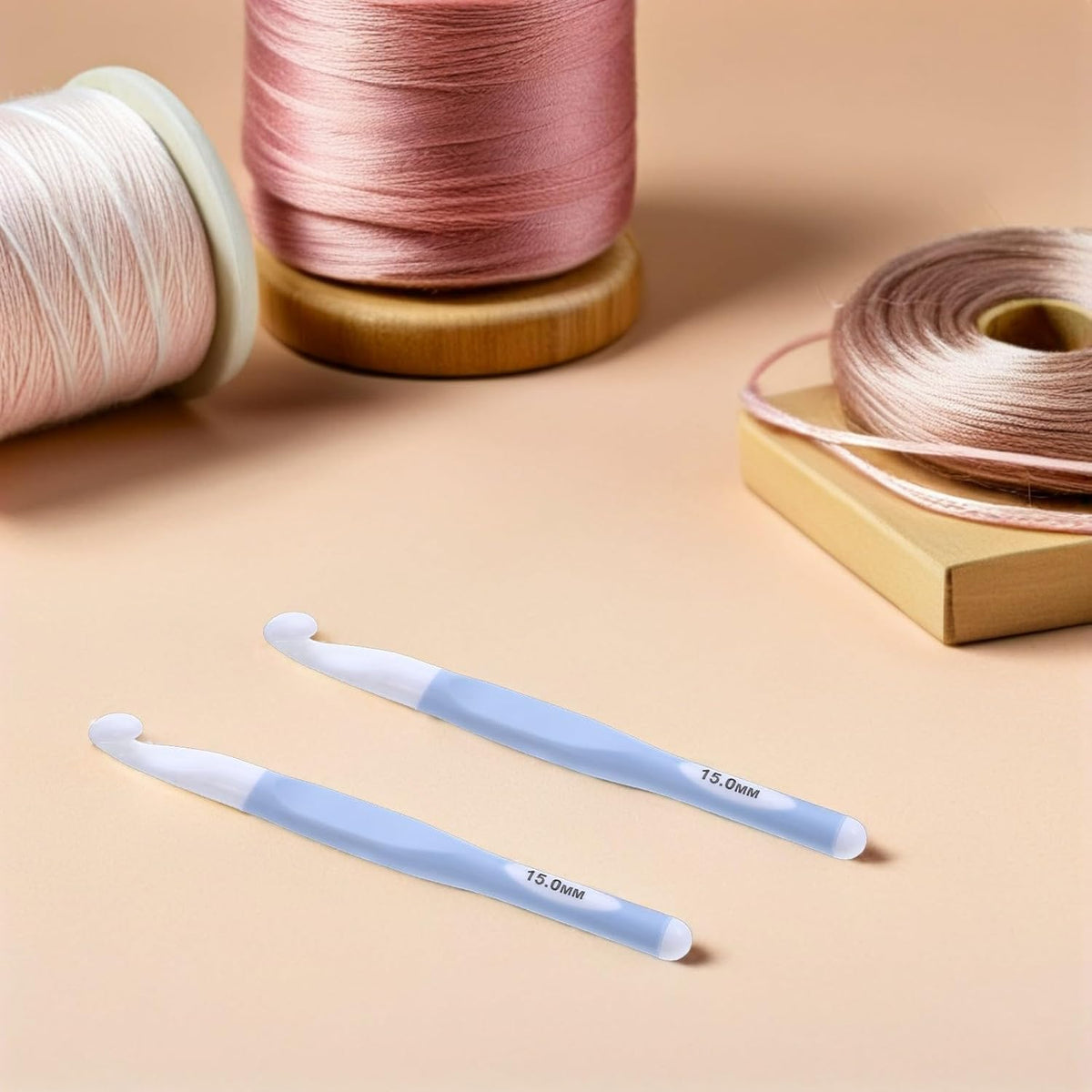Winter Season 5Pcs Ergonomic Crochet Hooks for Chunky Yarn DIY Crafts