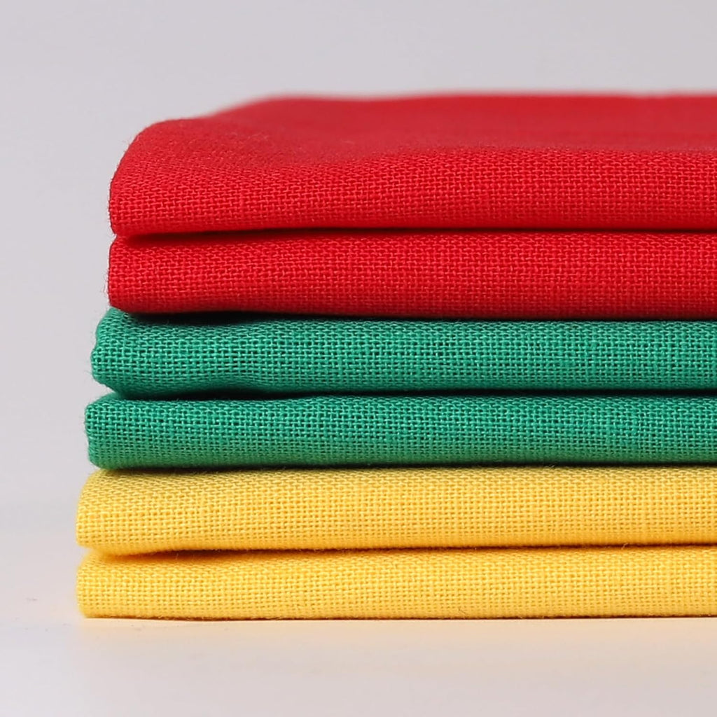 6 Pcs 18 x 21 Inches Cotton Fabric Precut Quilting Fabric Bundles
