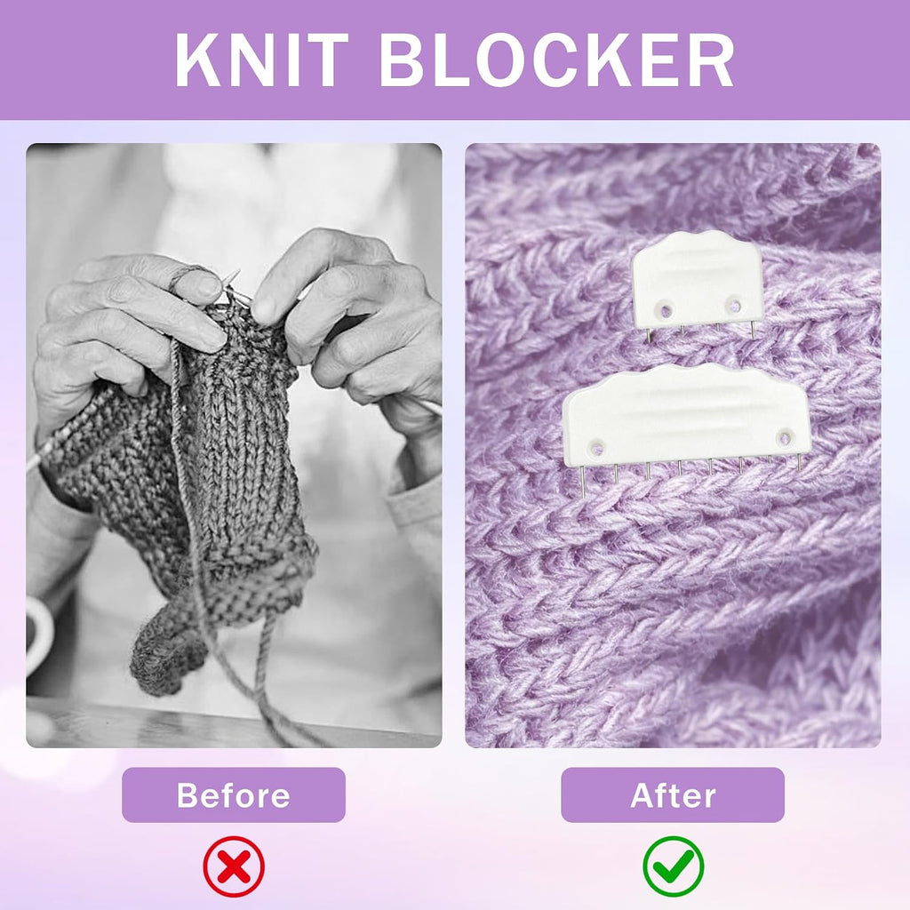 20PCS Knit Blocking Pins Kit, Knit Blocking Combs for Blocking