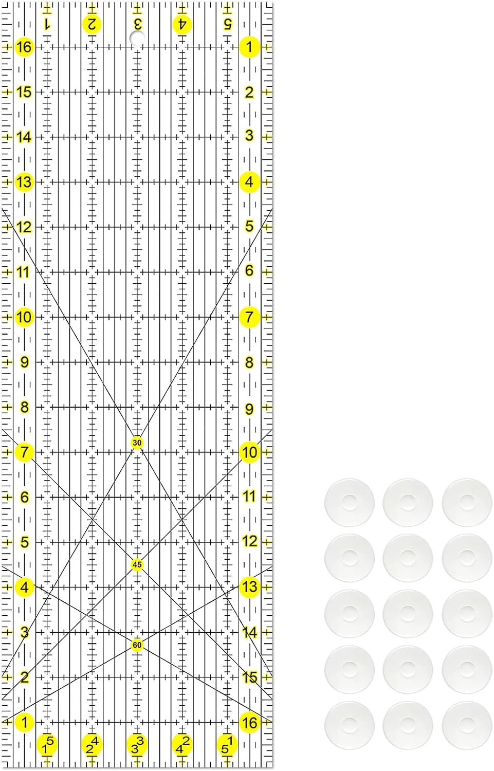 Sewing Ruler, 6“ * 17” Quilting Rulers, Acrylic Ruler, Cutting Ruler