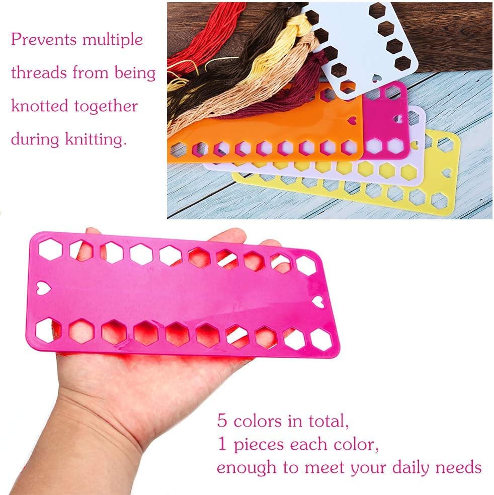 5 Pcs Embroidery Floss Organizer Cross Stitch Thread Holder Floss