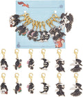 NBEADS 12 Pcs Stitch Markers, 6 Styles Halloween Crochet Markers
