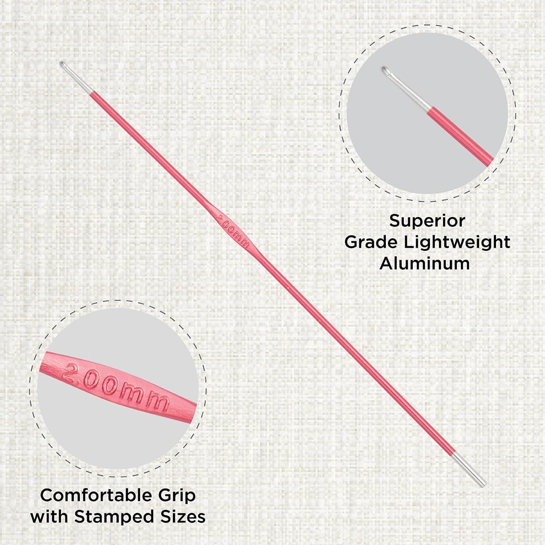 KnitPro Zing Single-Ended Crochet Hook | 2mm