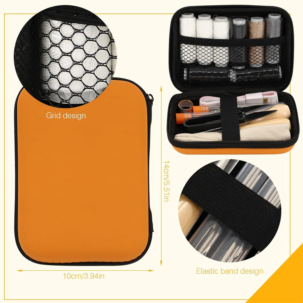 Mini Sewing Kit Upholstery Repair Kit Includes Thumb Sleeve, Scissors
