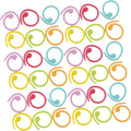 Spiral Metal Stitch Markers for Knitting Crochet Yarn, 100 Pack