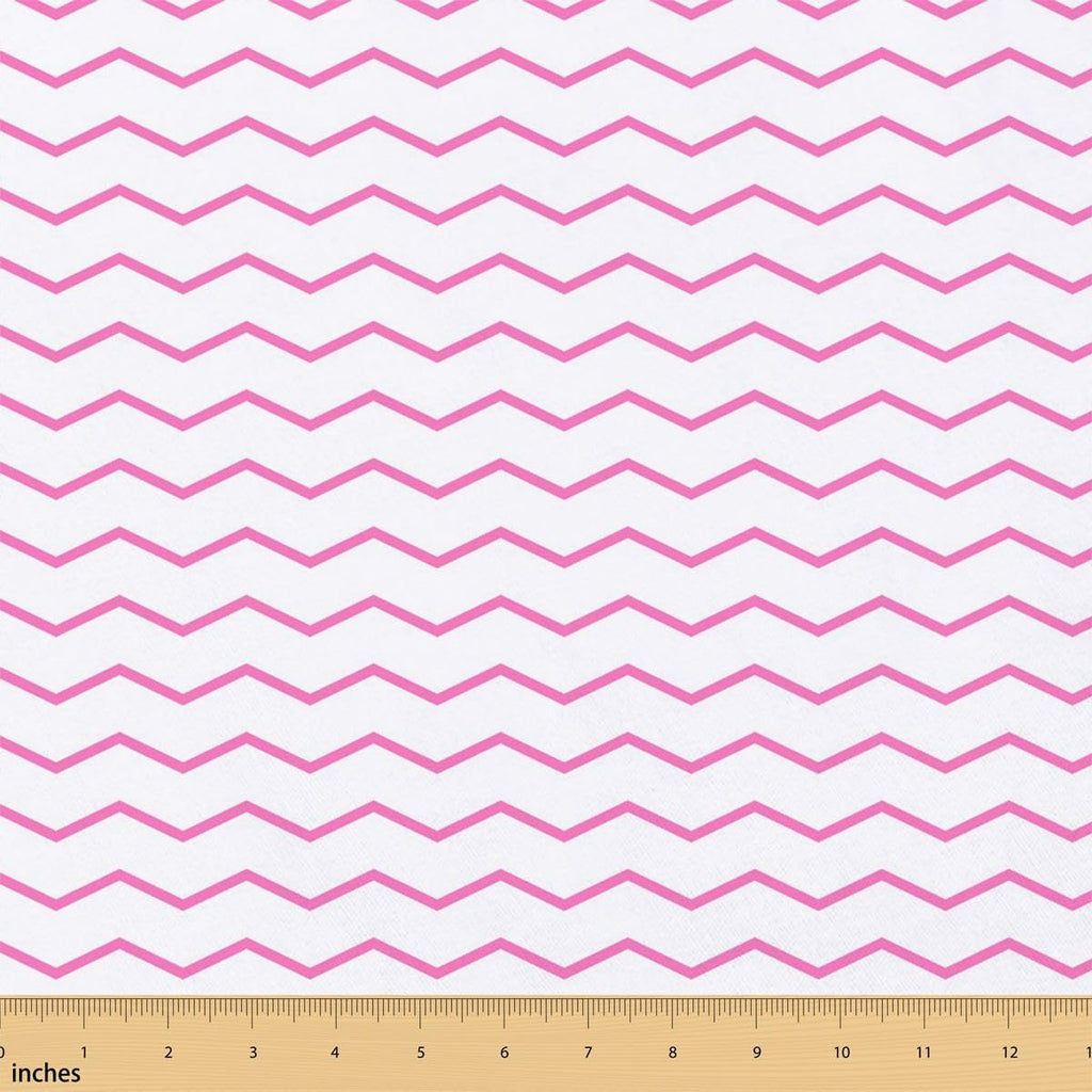 Wave Stripes Cotton Fabric by The Yard 1 Yard