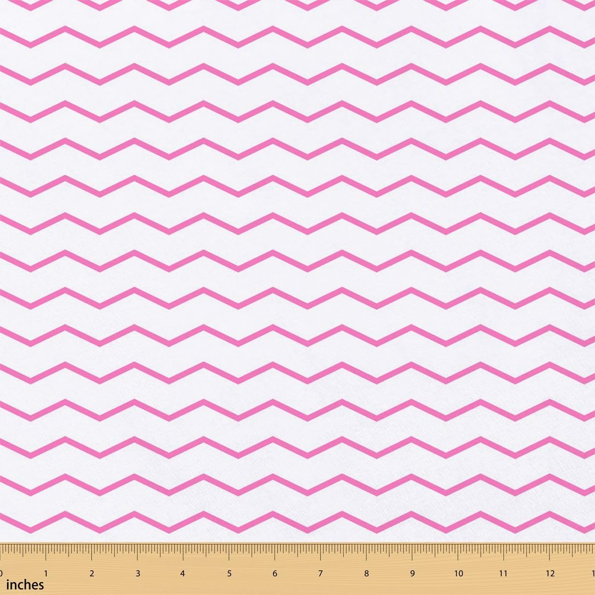Wave Stripes Cotton Fabric by The Yard 1 Yard