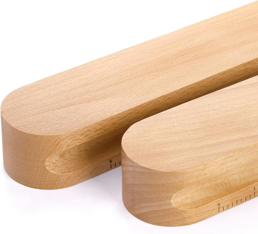 Tosnail 2 Pack Hardwood Tailors Clapper, 12 Inch 7 Inches Beech