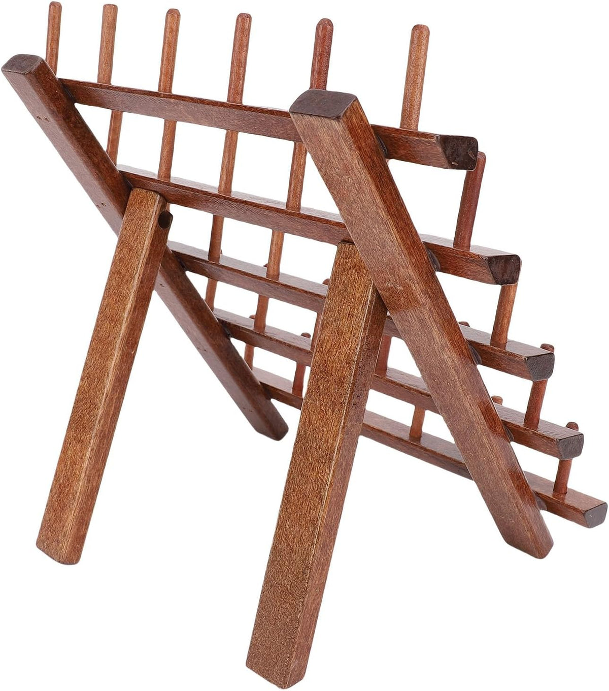 Yosoo Wooden Thread Holder Organizer, 30 Spool Foldable Pine Rack