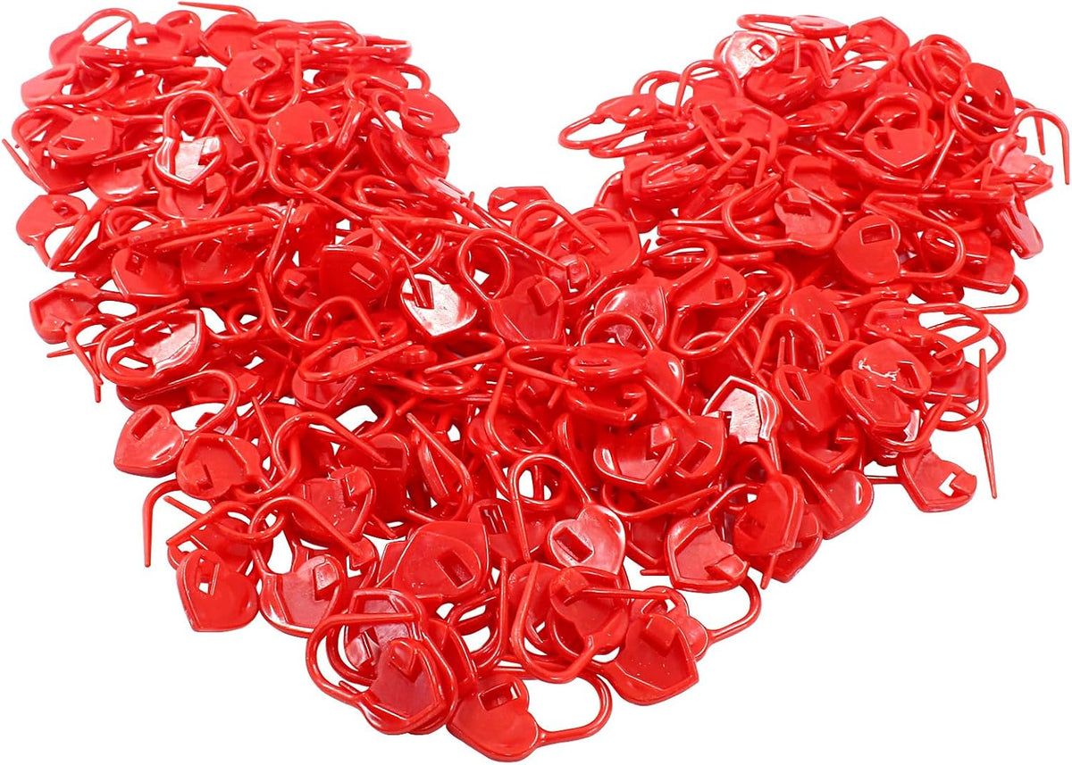 Litoexpe 200 Pcs Red Knitting Stitch Markers
