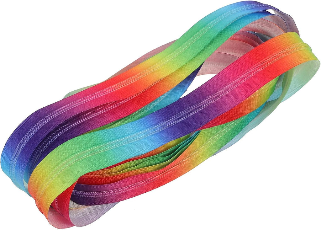 Rainbow Nylon Yard Zipper for Skirt Suits PET Clothing Craft Repair