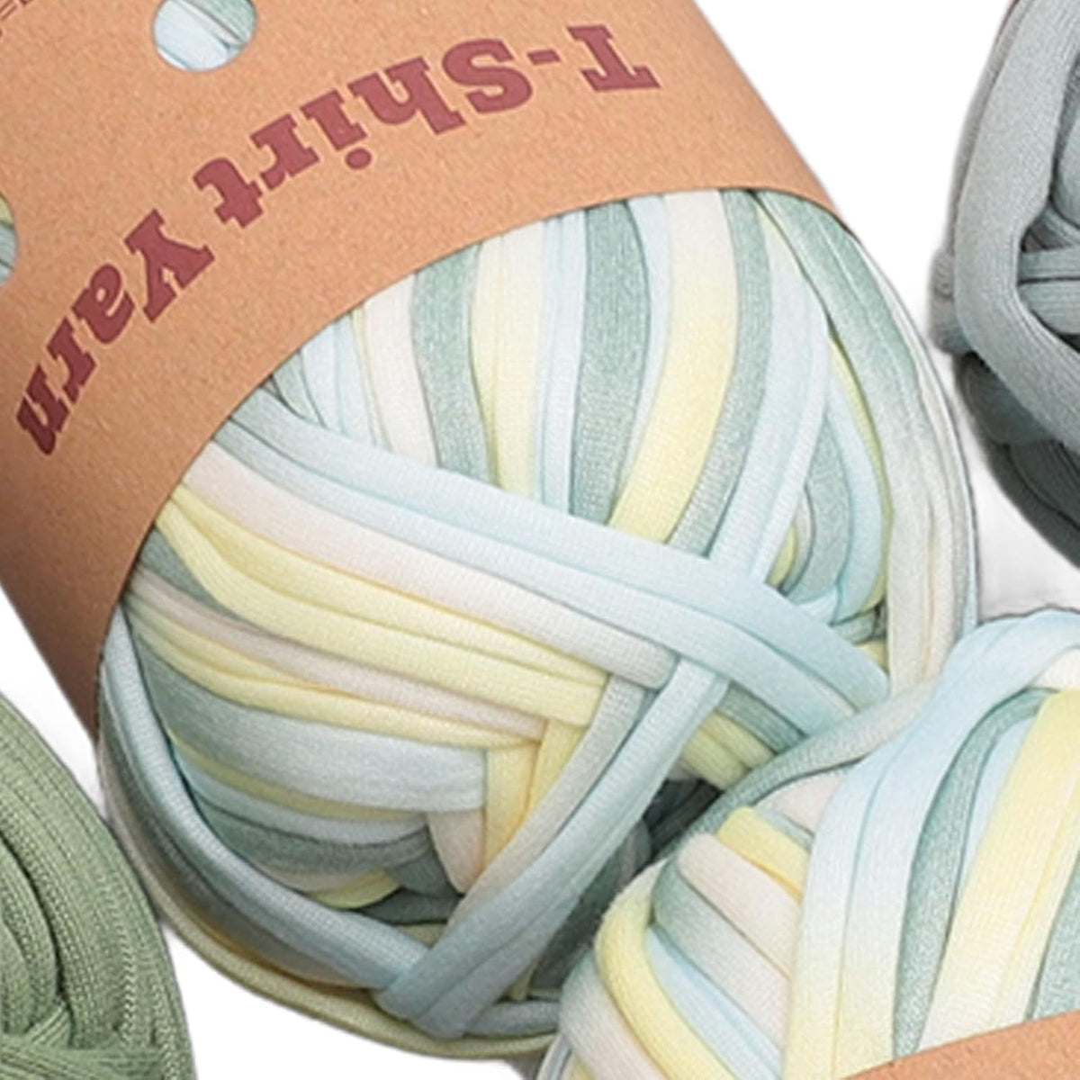 T Shirt Yarn Yarn DIY Crafts,6 Pack Super Soft Polyester Yarn for