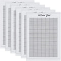 FREEBLOSS 6 Sheets 10CT Water Soluble Cross Stitch Graph Paper