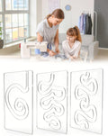 Henmany Transparent Acrylic Quilting Templates: Free Motion Stencils &