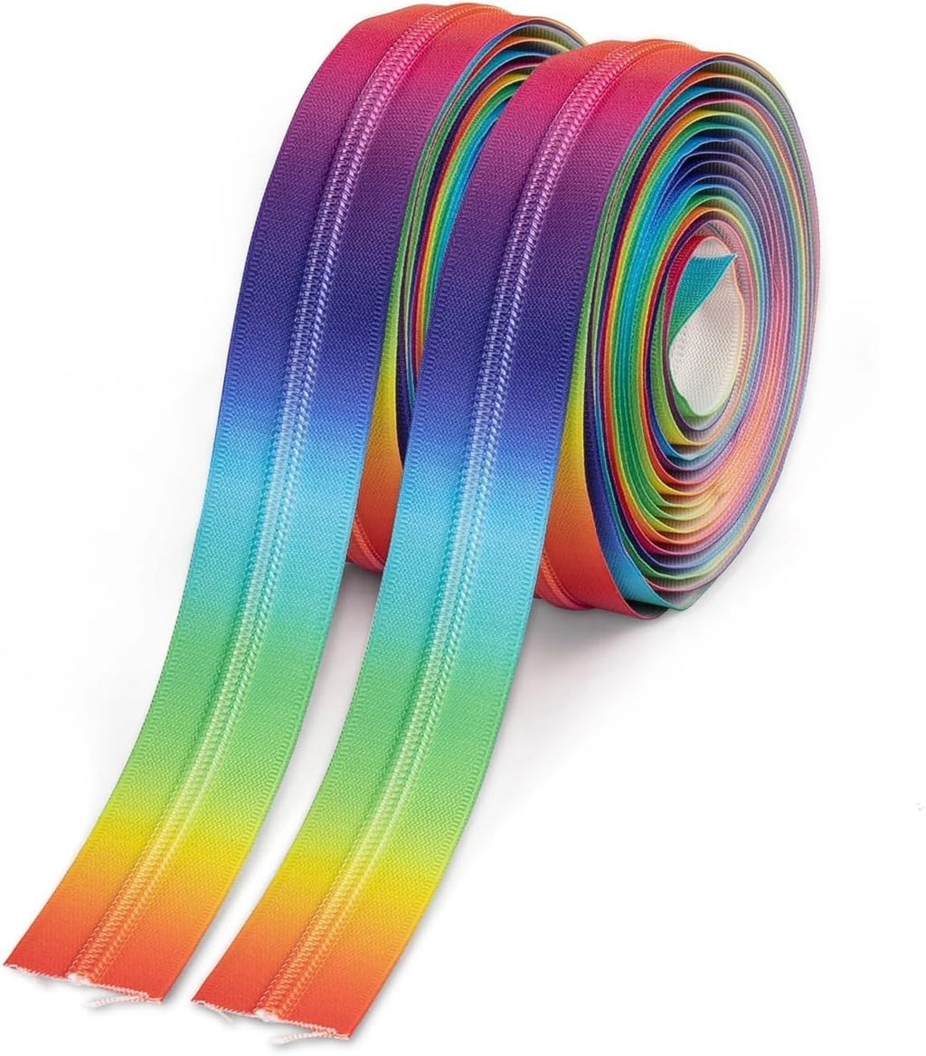 (Rainbow) No. 5 Nylon Colorful Code Package Yards Suitable for Home