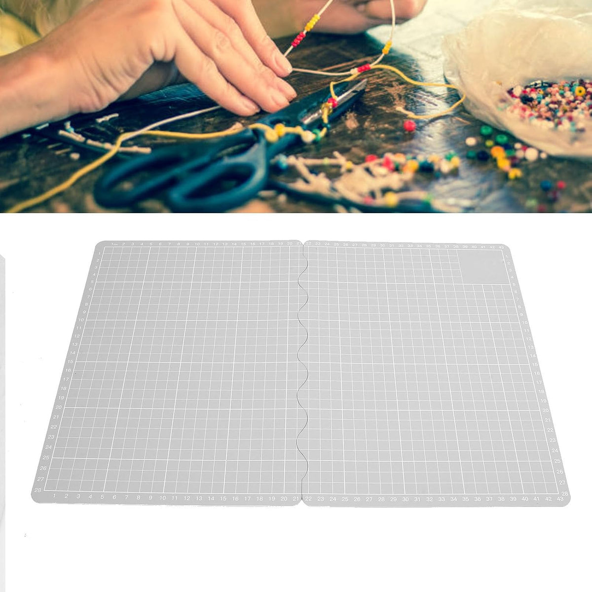 Soft PVC Foldable Cutting Mat Rotating Sewing Mat Smooth Finish