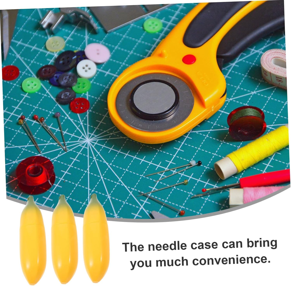 Plastic Needle Box Portable 3 Piece for Sewing and Quilting