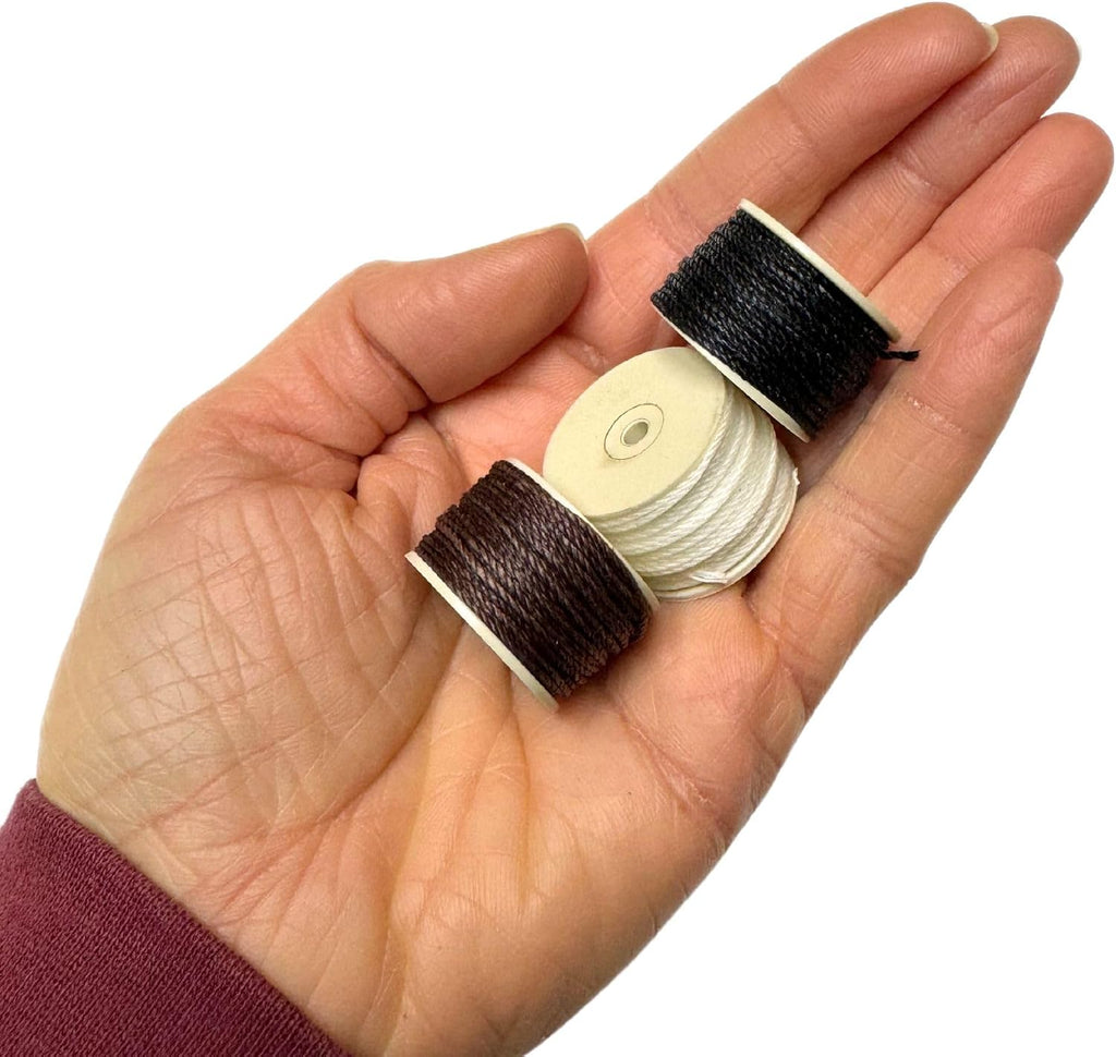 Waxed Thread 12.5 - Leather Sewing Awl Replacement Thread Spools Yards