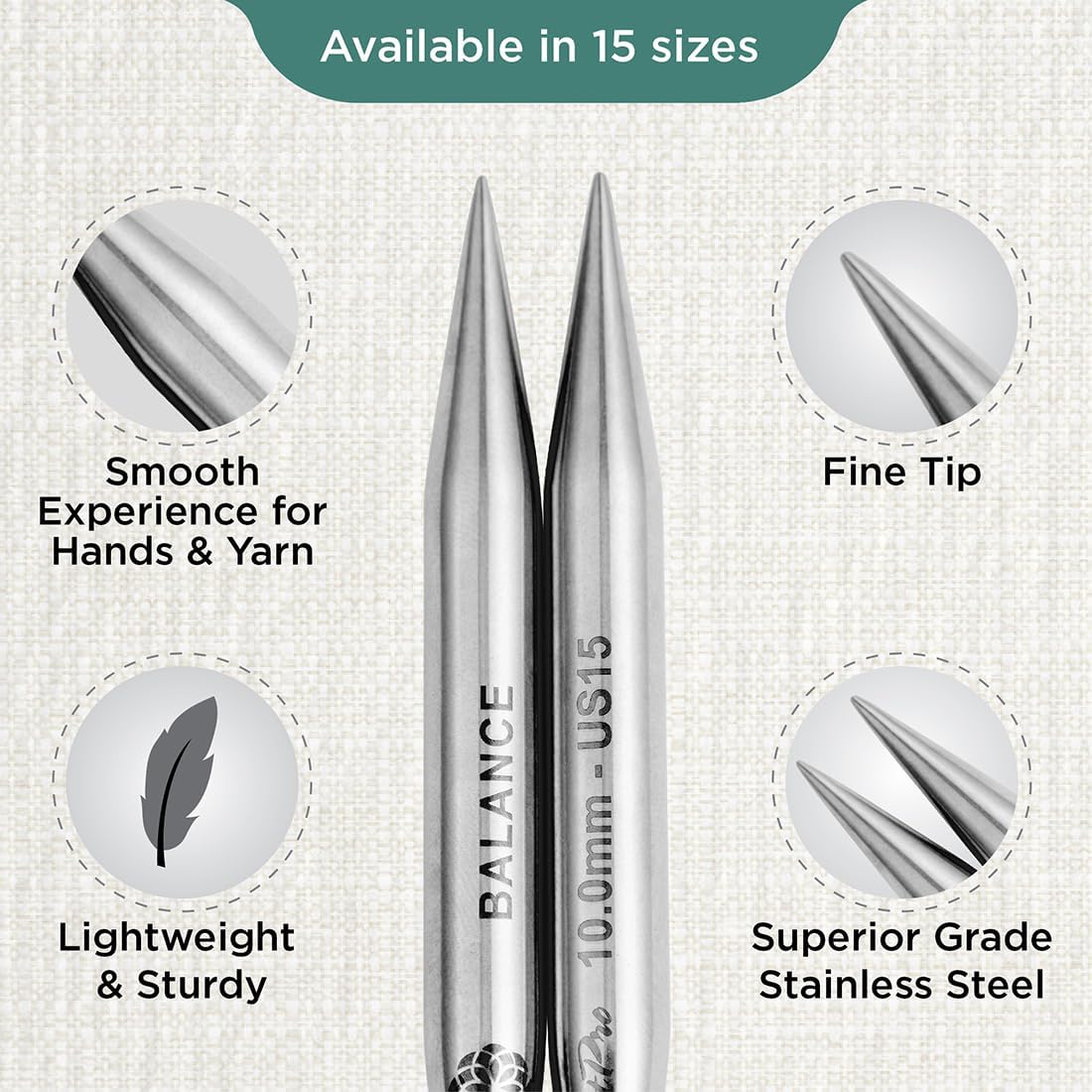 KnitPro The Mindful Collection Interchangeable Circular Needles 5"
