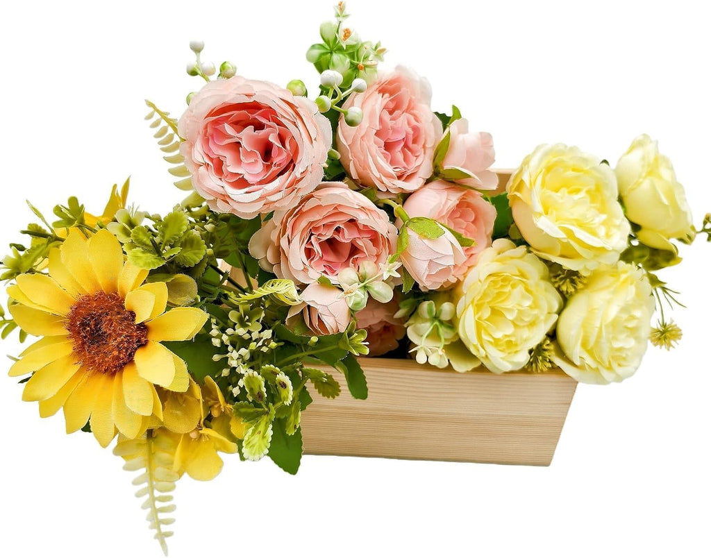 Unfinished Wood Storage Box, Natural Wooden Container for Crafts
