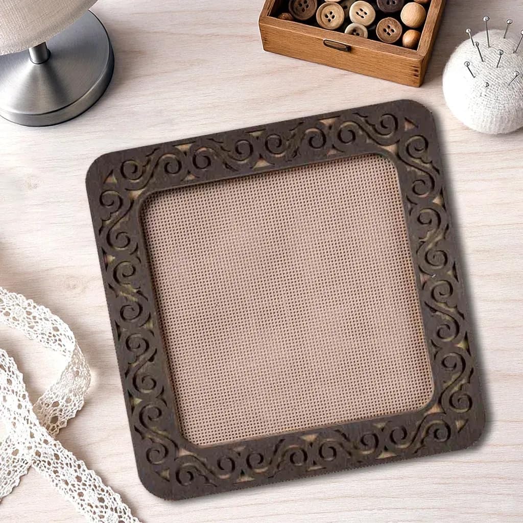 Magnetic Embroidery Hoop 5.5" x 5.5" (14x14 cm) – Square Needlework