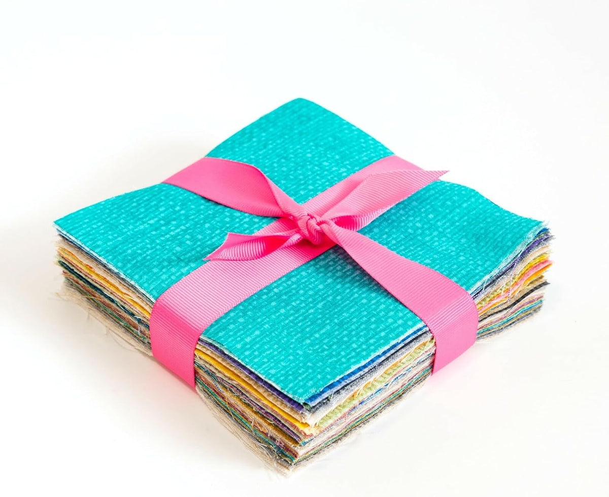FlashPhoenix Quality Sewing Fabric - 102 Crosshatch Mix pre Cut Charm