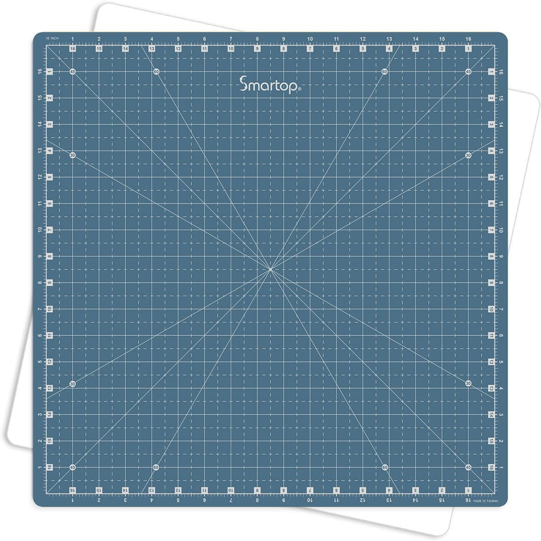 18"x18" Rotating Self Healing Cutting Mat, Non-Slip Non-Reflective