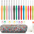 OWill 14 Piece Crochet Hook Set, Soft Grip Ergonomic Crochet Needles