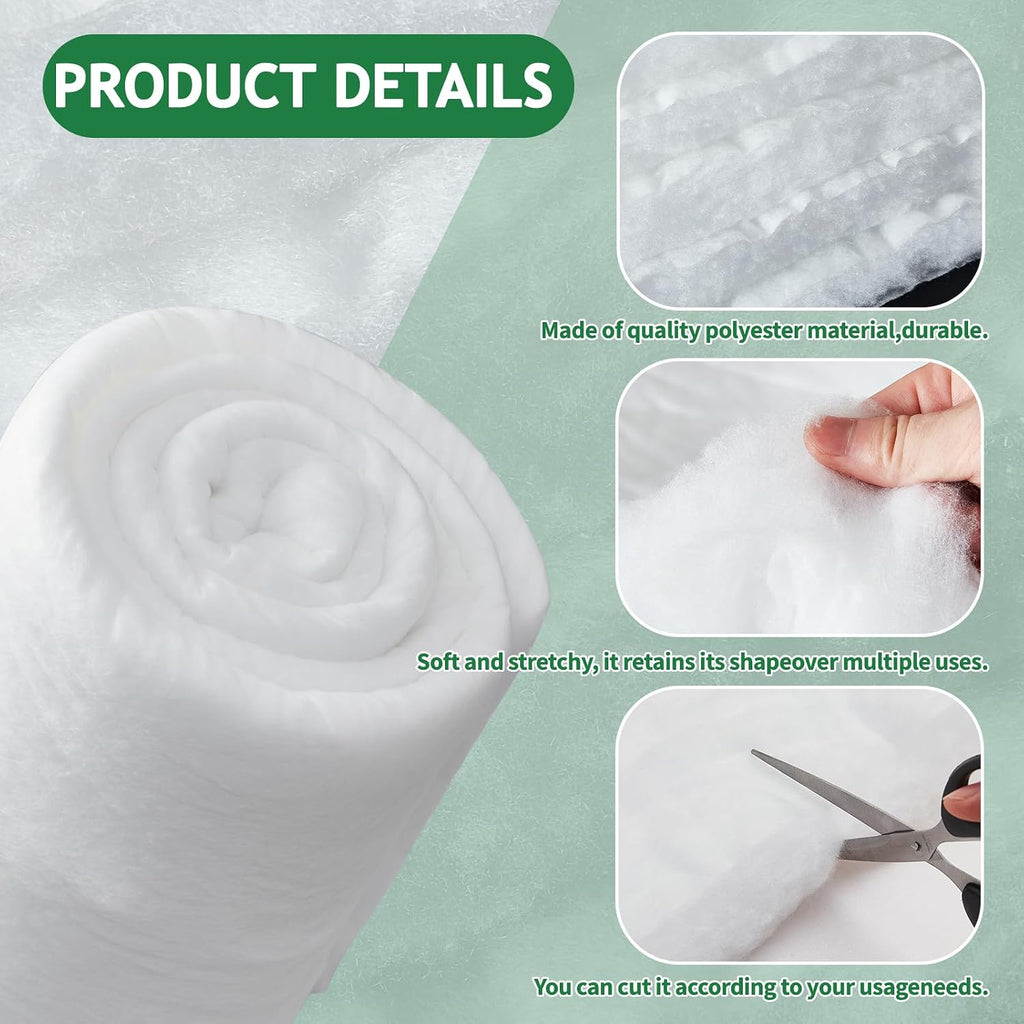 RRKTP Upholstery Batting for Quilting, 230 GSM Dacron Polyester Quilt