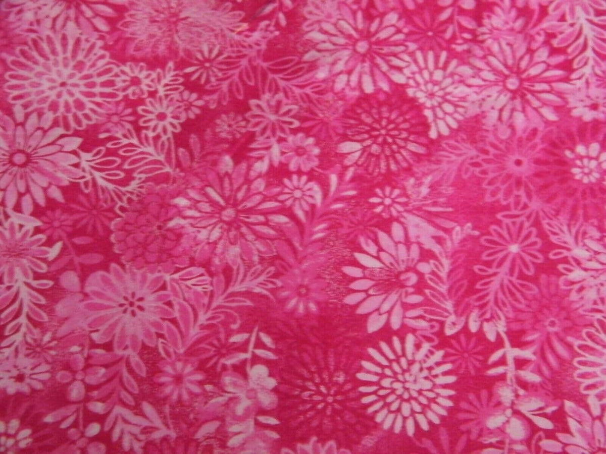 FlashPhoenix Quality Sewing Fabric – Floral Pink Print 100% Cotton