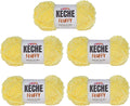KECHE Fluffy Bulky Yarn – Super Soft Chunky Fuzzy Blanket Weight # 5