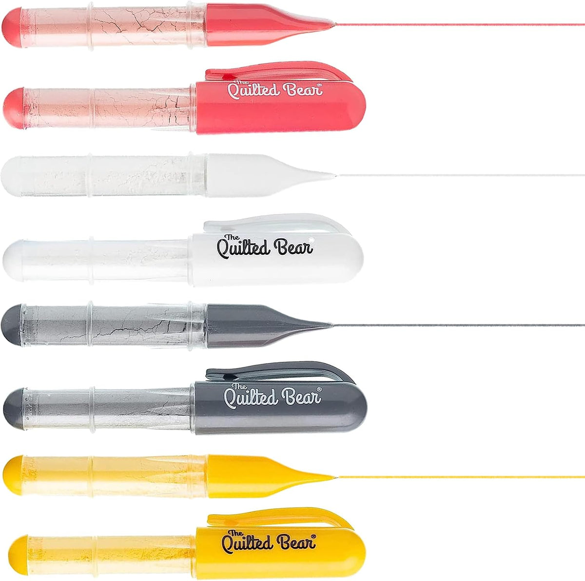 The Quilted Bear Chalk Fabric Marker for Sewing - Pen Style Refillable