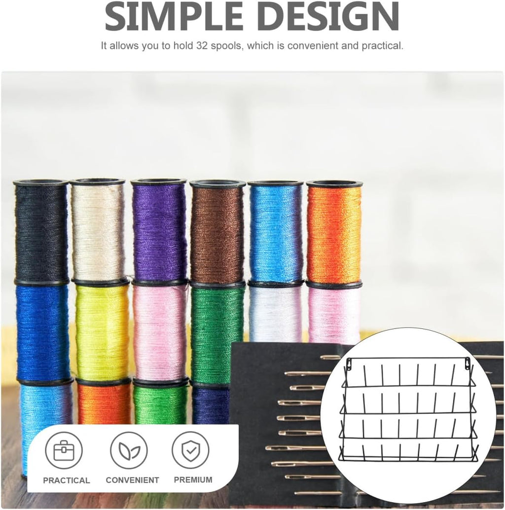 32 Frame Serger Room Thread Organizer Wall- Mounted Thread Holder Cone