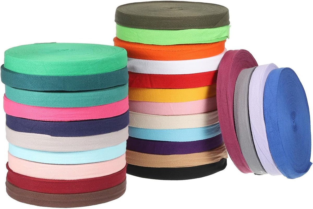 PATIKIL Cotton Twill Tape 5/8 Inch 10 Yards Cotton Ribbon Bias Binding
