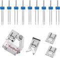 9 Twin Needles for Sewing Machine, Double Twin Needles with 4 Kinds