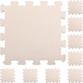Portable Foam Knitting Blocking Mats Set, 9 Pieces Beige