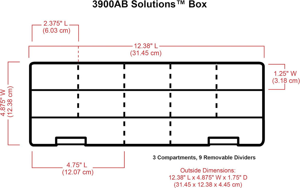 ArtBin 3900AB Solutions Extra Long Box, Art & Craft Organizer with