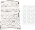 5 Pieces Wave Quilting Ruler and Templates Set Acrylic Free Motion