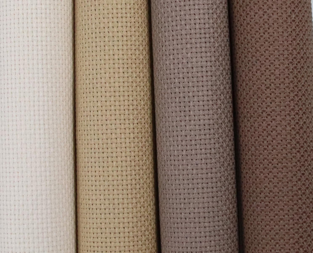KCS 4 pc of 15" x 18" (38cmx45cm) 14 Count Cotton Aida Cloth Cross