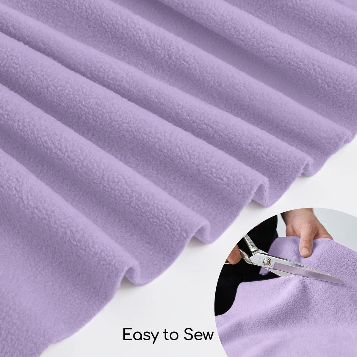 63" Wide Polar Fleece Fabric by the Yard, Heavyweight Polyester