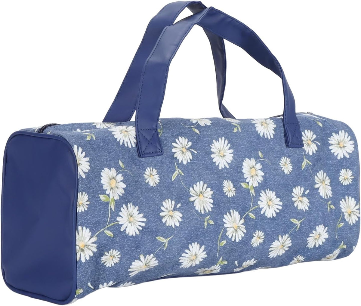 Large Fabric Knitting Needles Bag, Yarn Storage Organizer Bag with