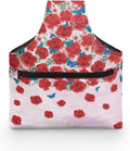 Viewamoon Sewing Kit Storage Bag Pink Red Rose Flower Blue Butterfly