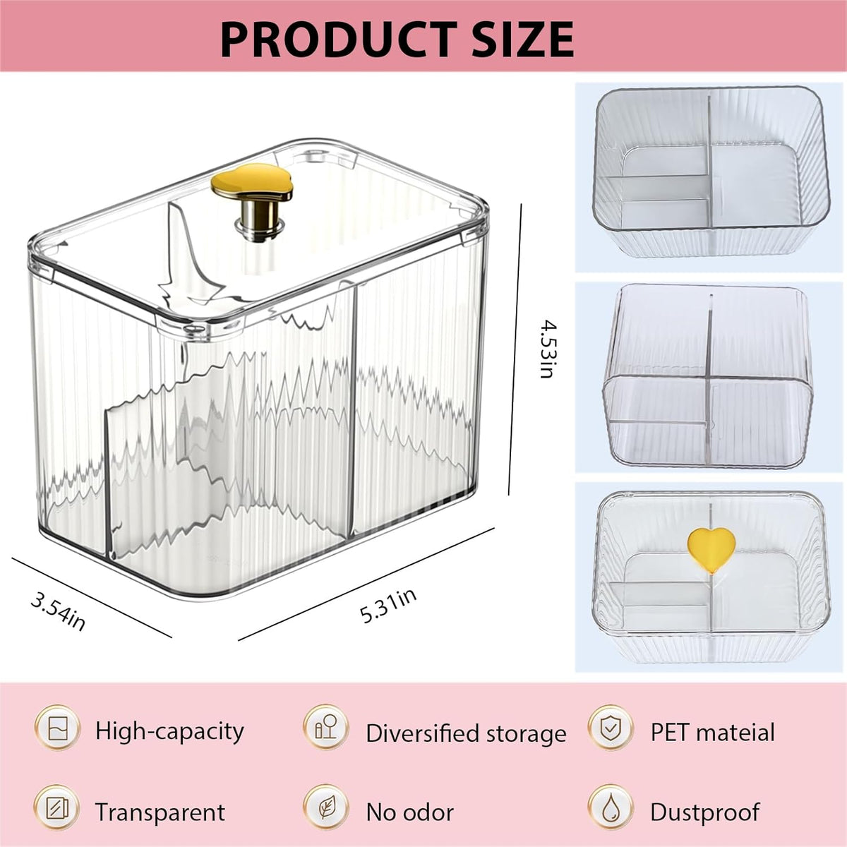 Mangpung Sewing Kit with Clips, Pins & Tailor Chalk in Clear Organizer